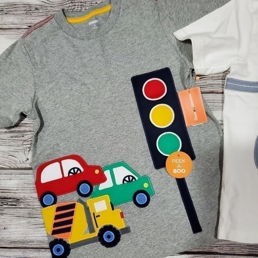 Gymboree Travel Adventures T-Shirts Cars Vehicles T-Shirts NWT